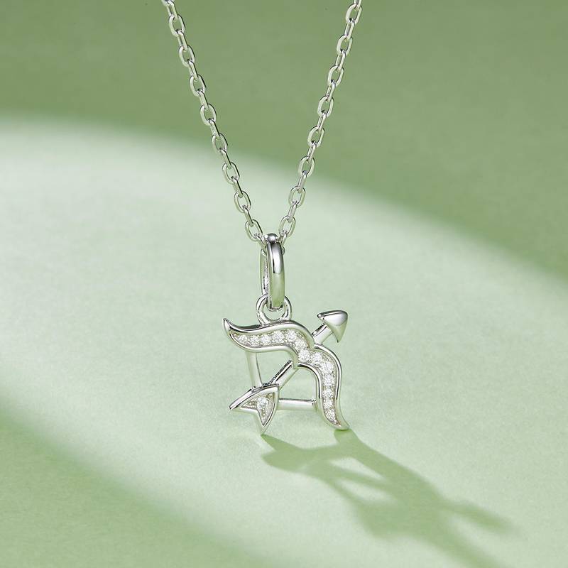 Sagittarius Moissanite Diamond Necklace from the Twelve Constellations Series